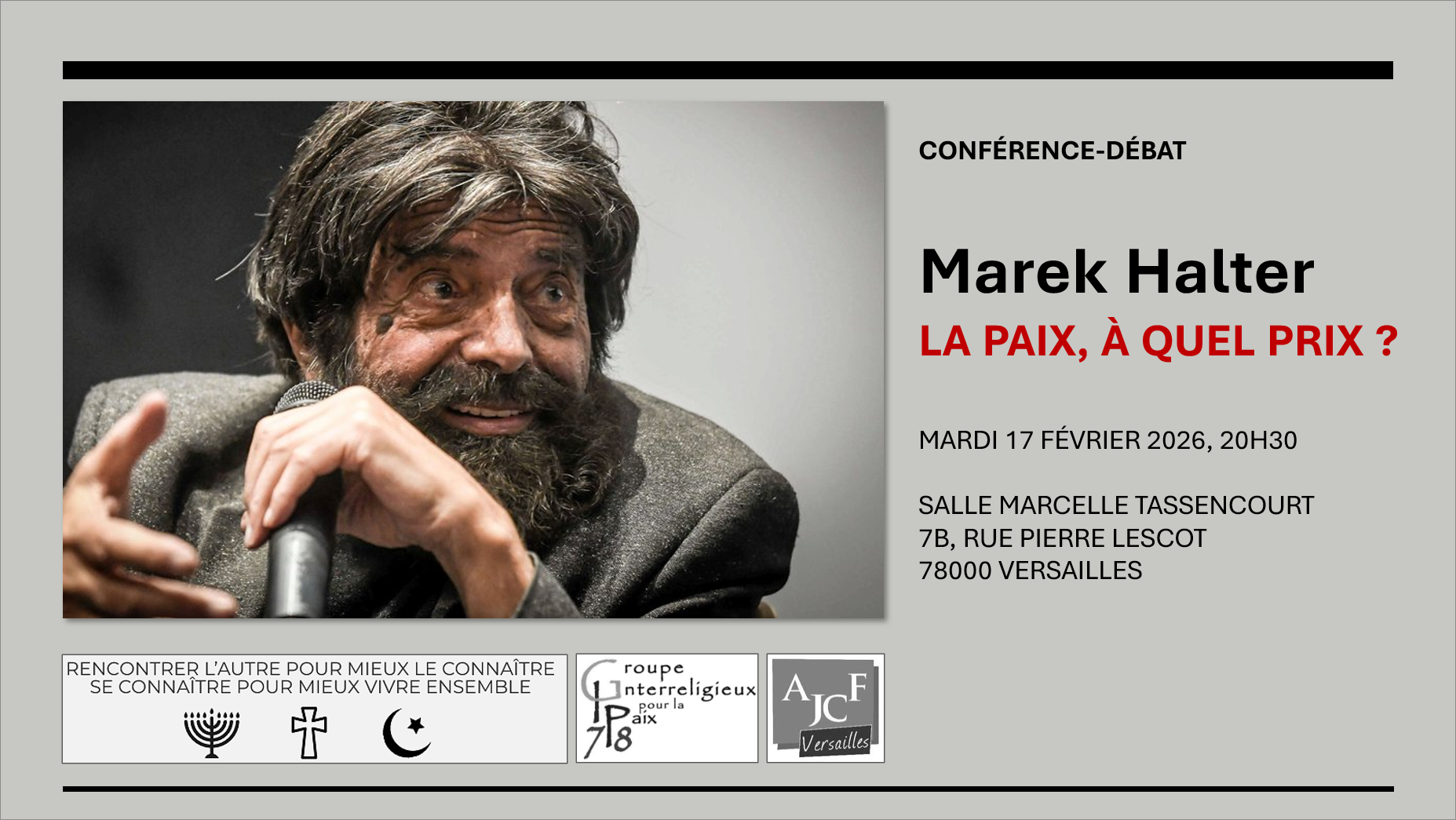 2026-02-17 – Marek Halter – La paix, à quel prix ?