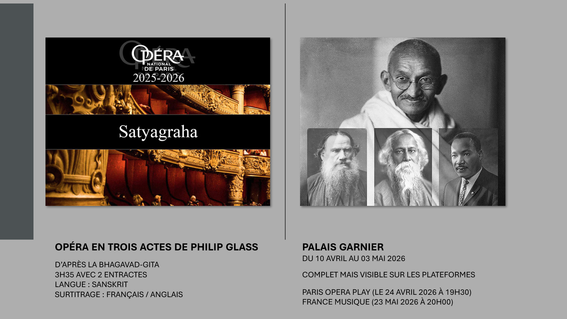 2026-04-10 – Philip Glass – Satyagraha, la force de vérité