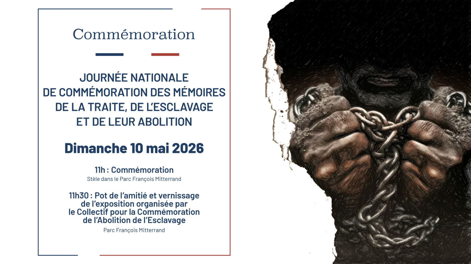 2026-05-10 – Commémoration des mémoires de la traite, de l’esclavage et de leur abolition